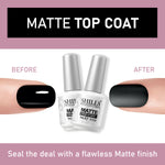 image, Shills Professional Matte Top Coat – Long-Lasting No Wipe Matte Finish Gel Top for Gel, Acrylic & Nail Art Designs