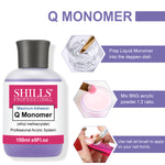 image, Shills Professional Acrylic Liquid Monomer – 150ml Non-Yellowing Formula for Acrylic Nail Extensions & Sculpting