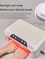 image, Recolte Professional 3-in-1 Dual Hand UV LED Nail Lamp with Hand Pillow