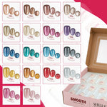 image, SHILLS Professional Smooth Cat Eye Gel Polish Set - 18 Colors (18 x 10ml)