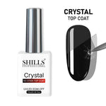 image, Shills Professional Crystal Top Coat — Durable, High-Gloss Finish for Gel Nails | UV/LED Cure | Long-Lasting Shine