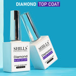 image, Shills Professional Diamond Top Coat — Super Glossy, Durable Finish | UV/LED Cure | Long-Lasting Shine for Gel Nails