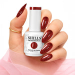 image, Shills Professional Gel Polish 15ml Long-Lasting UV/LED Soak-Off Nail Gel Color for Salon & Home Use (Shade - 120)