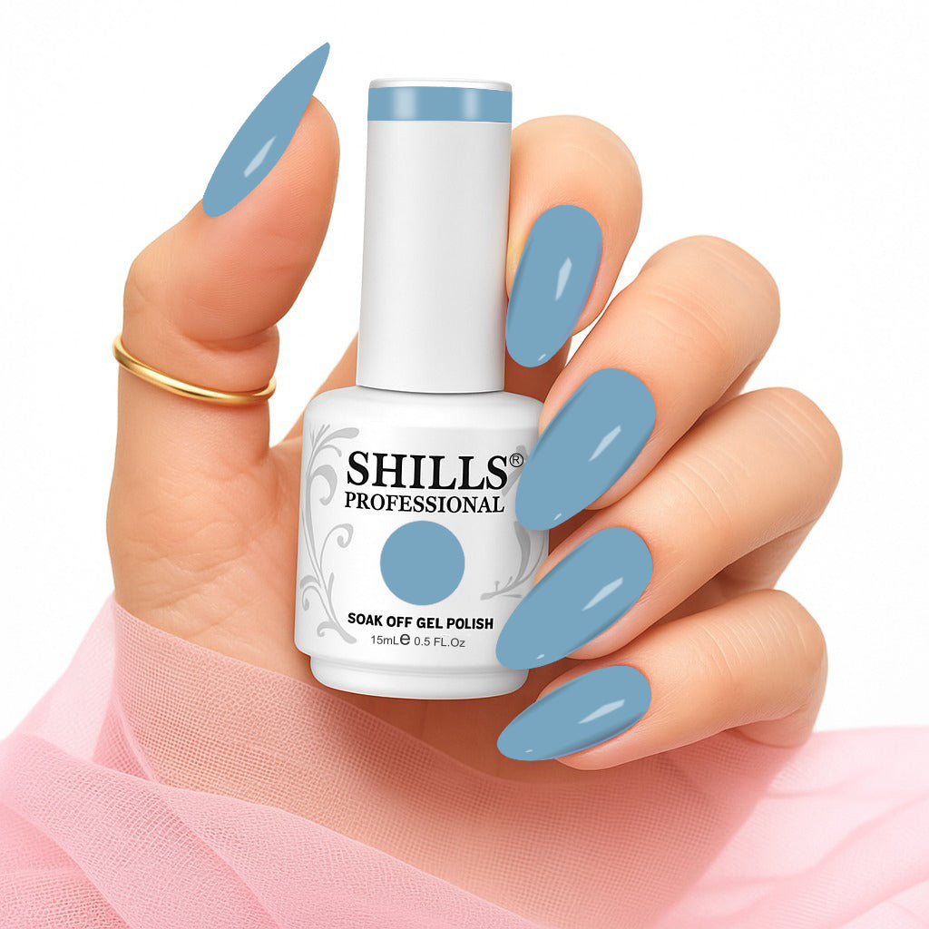 Shills Professional Gel Polish 15ml Long-Lasting UV/LED Soak-Off Nail Gel Color for Salon & Home Use (Shade - 168)