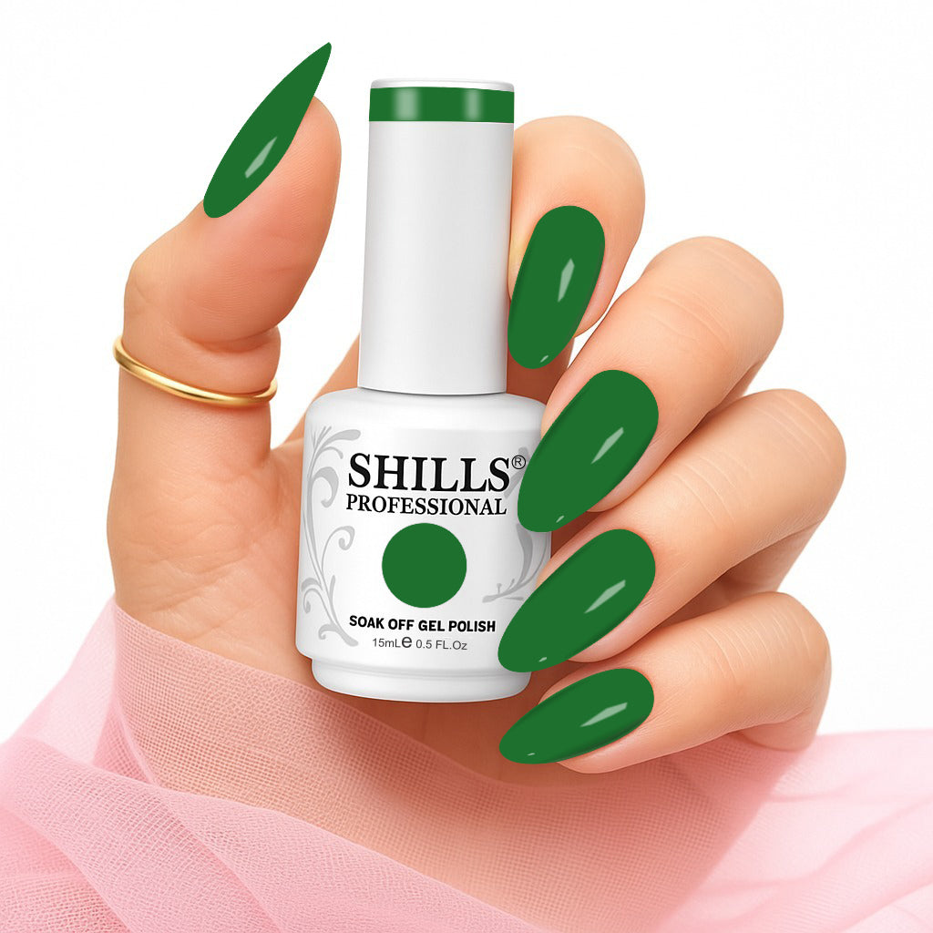 Shills Professional Gel Polish 15ml Long-Lasting UV/LED Soak-Off Nail Gel Color for Salon & Home Use (Shade - 184)