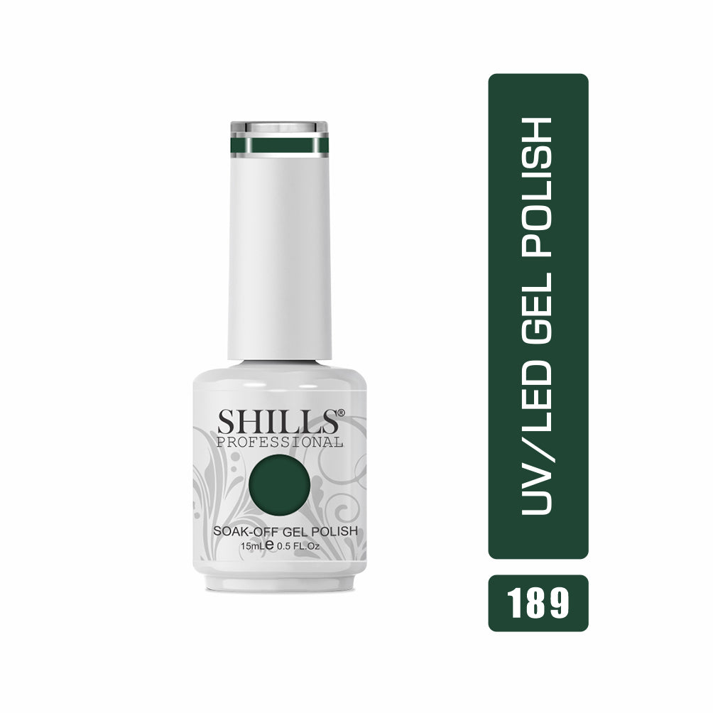 Shills Professional Gel Polish 15ml Long-Lasting UV/LED Soak-Off Nail Gel Color for Salon & Home Use (Shade - 189)