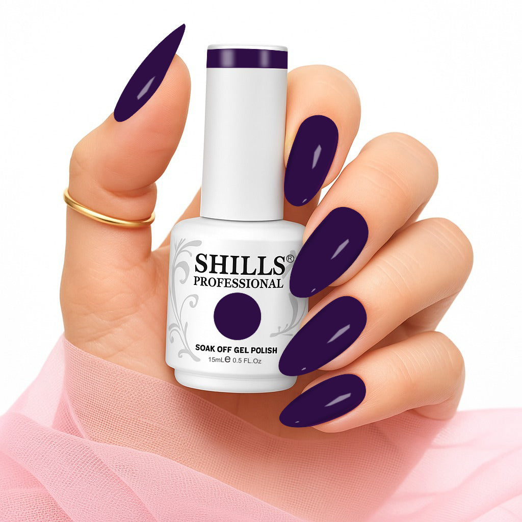 Shills Professional Gel Polish 15ml Long-Lasting UV/LED Soak-Off Nail Gel Color for Salon & Home Use (Shade - 203)