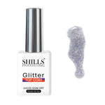 image, Shills Professional Glitter Top Coat — Sparkling Finish for Gel Nails | UV/LED Cure | Durable & Long-Lasting Shine