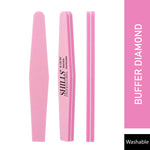 image, Shills Professional Soft Nail Buffer 100/180 Grit – Pack of 5 Buffing Blocks for Gel, Acrylic & Natural Nails