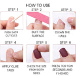 image, Sevyn Colors Glitter Ombre Press-On Nails – Set of 24 with Prep Kit | Durable, Salon-Quality Manicure at Home
