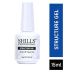 image, Shills Professional Structure Gel – Builder Gel for Strengthening Natural Nails & Extensions, Clear Self-Leveling Formula
