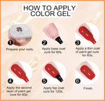 image, Venalisa 60 Pcs Gel Polish Set – VIP Gift Box with Base Coat, Top Coat & Color Card | UV/LED Soak-Off Gel Nail Kit