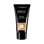 image, Shills Gold Glitter Poly Nail Gel – Fast Building Nail Extension Gel (30ml)