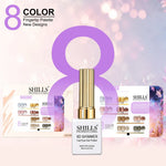 image, Shills Professional 9D Shimmer Cat Eye Gel Polish Set | 8 Colors x 10ml