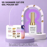 image, Shills Professional 9D Shimmer Cat Eye Gel Polish Set | 8 Colors x 10ml