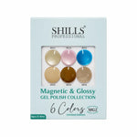 image, Shills Professional Magnetic & Glossy Cat Eye Gel Polish Collection MG02 | 6 Colors (10ml Each)