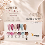 image, Venalisa Master Of Cat Eye Gel Nail Polish Set – 6 Colors Magnetic Glitter Cat Eye Nail Gel