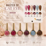 image, Venalisa Master Of Cat Eye Gel Nail Polish Set – 6 Colors Magnetic Glitter Cat Eye Nail Gel