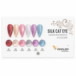 image, Venalisa Silk Cat Eye Gel Nail Polish Set – 6 Colors Magnetic Cat Eye Nail Gel | High Gloss Long Lasting Nail Art Gel