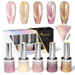 image, Venalisa Golden Cat Eye Gel Polish Set (10ML) – Luxury Shimmer Magnetic Effect | TPO Free & HEMA Free