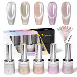 image, Venalisa Pearl Cat Eye Gel Polish Set (10ML) – Soft Shimmer Magnetic Effect | TPO Free & HEMA Free