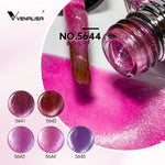 image, Venalisa Pink & Red Cat Eye Gel Polish Set (10ML) – Bold Shimmer Magnetic Effect | TPO Free & HEMA Free