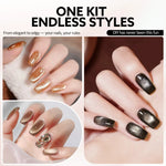 image, Venalisa Metallic Cat Eye Gel Polish Set (10ML) – Bronze Gold Shimmer Magnetic Effect | TPO Free & HEMA Free
