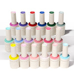 image, Venalisa V3 Gel Polish Set – 22 Pcs UV/LED Soak-Off Nail Kit with Color Card | 18 Gel Colors + Base, Top & Matte Coat + 60ML Refill Top Coat | 10ML Bottles