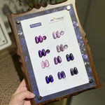 image, Venalisa Wine Purple Cat Eye Gel Polish – 10 Colors Shade Chart with Free Magnet | Magnetic UV/LED Nail Gel