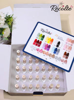 image, Recolte Gel Nail Polish Kit – 26 Colors + 3 Cat Eye +3 Glitter, Base, Top & Matte Coat | 8ml Each