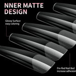 image, Queen Finger Short Almond Soft Gel Nail Tips – 600pcs, 12 Sizes