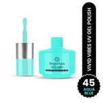 image, Fingertips Vivid Vibes Aqua Blue UV Gel Polish (Shade 45) – Long-Lasting Soak-Off Gel Nail Color, 16ml