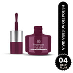 image, Fingertips Vivid Vibes Deep Plum UV Gel Polish (Shade 04) – Long-Lasting Soak-Off Gel Nail Color, 16ml