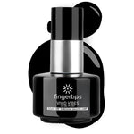 image, Fingertips Vivid Vibes Midnight Black UV Gel Polish (Shade 92) – Long-Lasting Soak-Off Gel Nail Color, 16ml