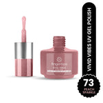 image, Fingertips Vivid Vibes Peach Sparkle UV Gel Polish (Shade 73) – Long-Lasting Soak-Off Gel Nail Color, 16ml