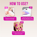 image, Fingertips Vivid Vibes Fuchsia Pop UV Gel Polish (Shade 44) – Long-Lasting Soak-Off Gel Nail Color, 16ml