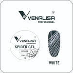 image, Venalisa Spider Gel White 5g – UV/LED Nail Art Gel for Crisp Line & Web Designs