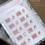 image, Youse Gel Peach Cat’s Eye Gel Polish Set – 10 Luxury Shades | 15ml Magnetic Cat Eye Gel + Free Shade Card