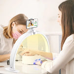 image, Sevyn Colors Foldable Half Moon LED Light with Phone Holder – 3 Color Modes | Portable Arch Light for Nail Techs & Beauty Pros