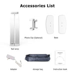 image, Sevyn Colors Foldable Half Moon LED Light with Phone Holder – 3 Color Modes | Portable Arch Light for Nail Techs & Beauty Pros