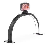 image, Sevyn Colors Foldable Half Moon LED Light with Phone Holder – 3 Color Modes | Portable Arch Light for Nail Techs & Beauty Pros