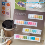 image, VENDEENI 18 Colors Gel Polish Set – 15ml Pastel Nail Gel Collection for Salon & DIY Manicure