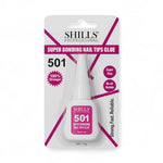 image, SHILLS Professional 501 Super Bonding Nail Tips Glue 15g | Fast Dry, Strong Hold, Bubble-Free Adhesive for Nail Extensions & Press-On Nails