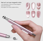 image, Double Head Cat Eye Nail Magnet Tool – Multifunctional Magnetic Pen for Cat Eye Gel Polish Nail Art