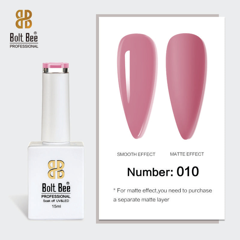 Bolt Bee Gel Polish 15ml – High-Gloss, Long-Lasting UV/LED Soak Off Nail Gel (Shade -010)
