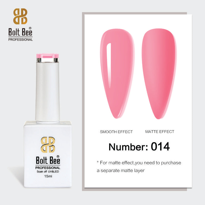 Bolt Bee Gel Polish 15ml – High-Gloss, Long-Lasting UV/LED Soak Off Nail Gel (Shade -014)
