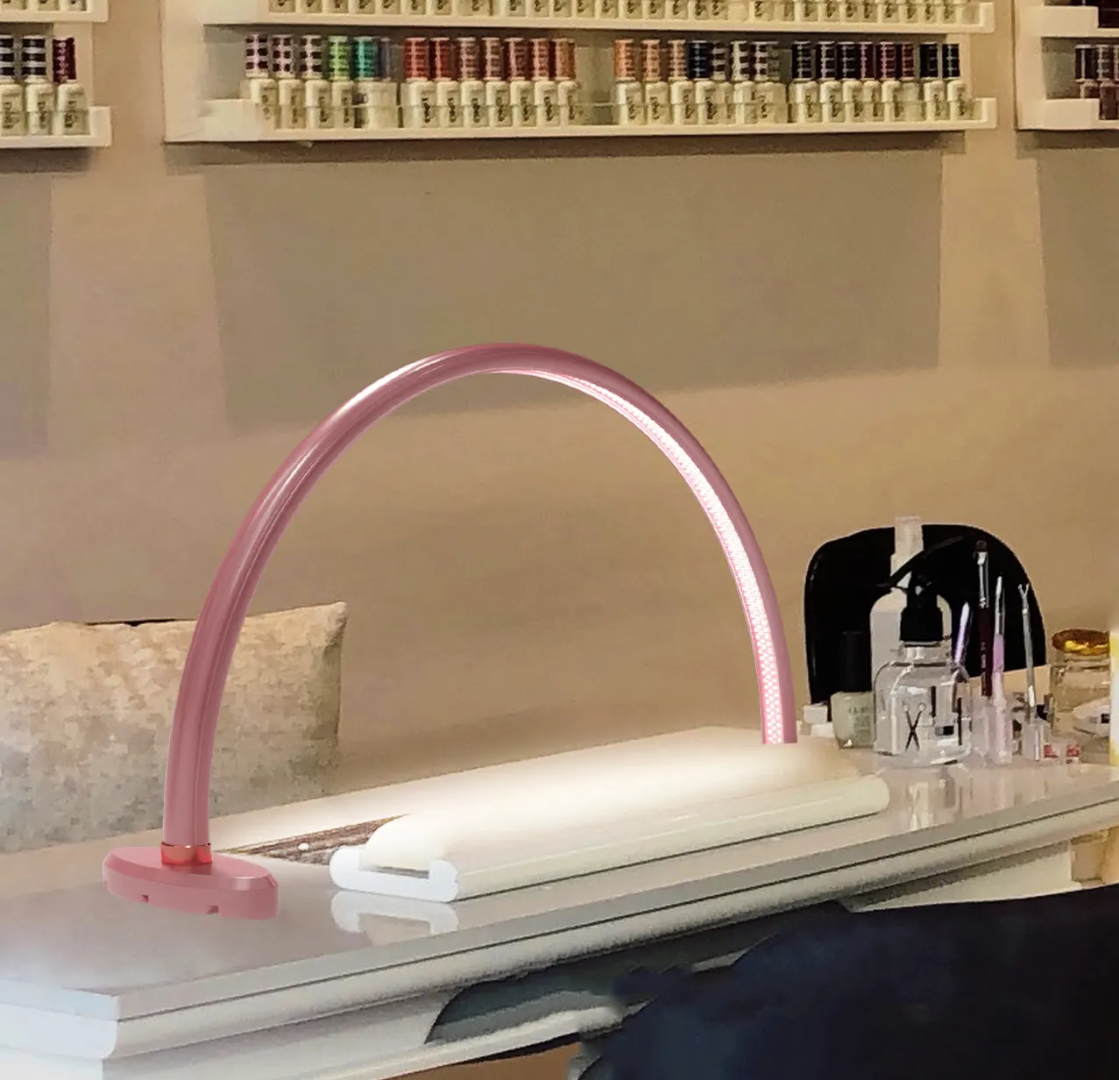 Sevyn Colors Professional Nail Desk Arch Lamp – 3 Light Modes (White / Natural White / Warm White) | Ultra-Bright Manicure LED Work Light