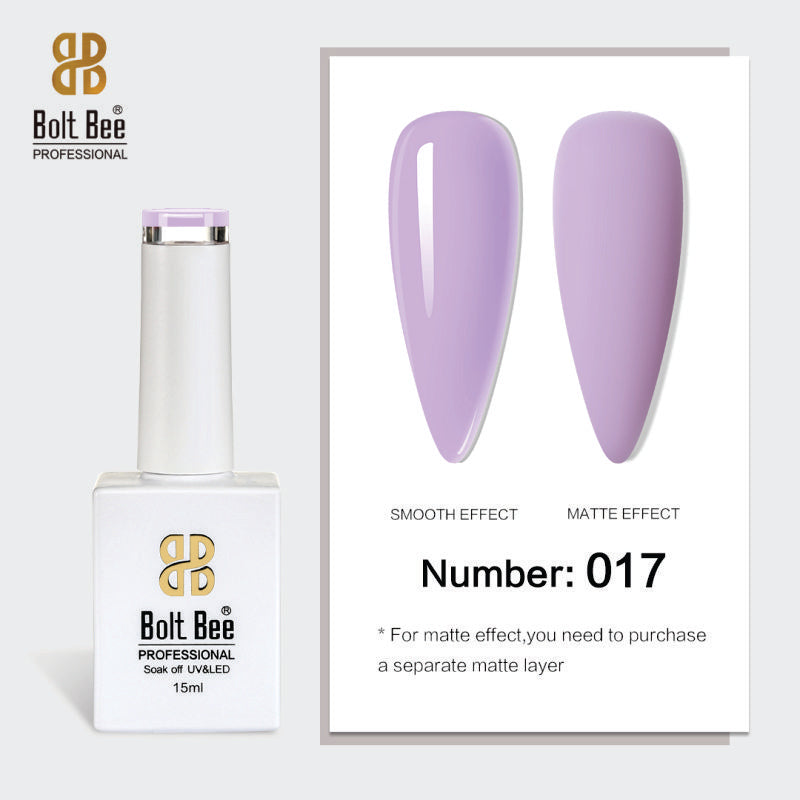 Bolt Bee Gel Polish 15ml – High-Gloss, Long-Lasting UV/LED Soak Off Nail Gel (Shade -017)