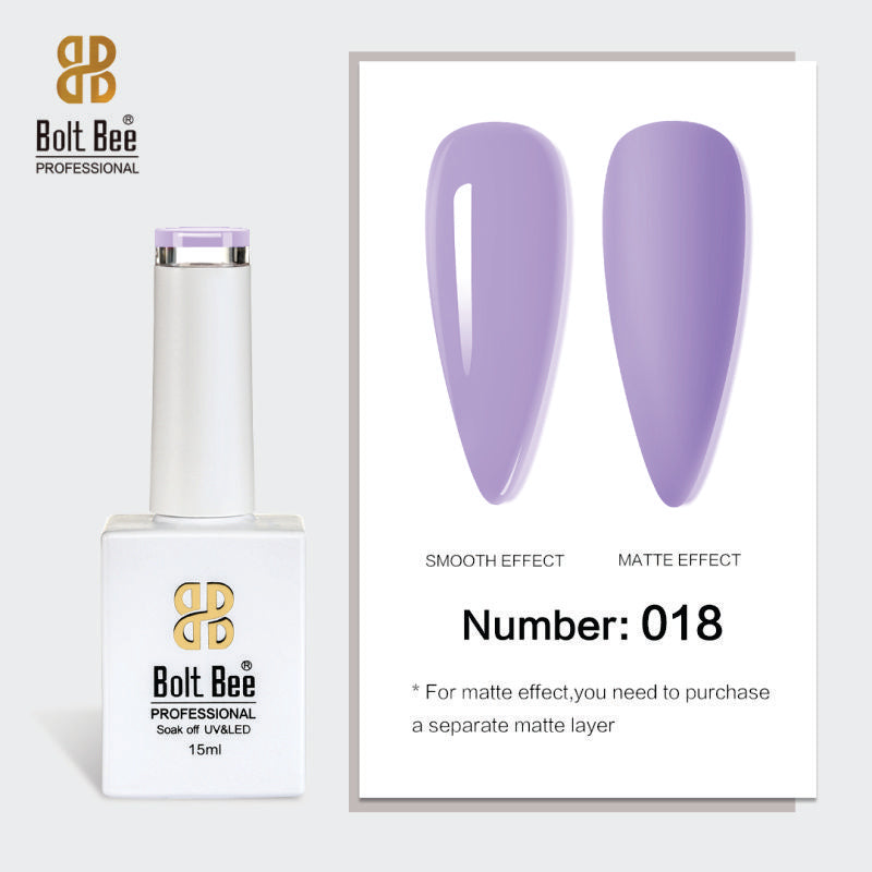 Bolt Bee Gel Polish 15ml – High-Gloss, Long-Lasting UV/LED Soak Off Nail Gel (Shade -018)