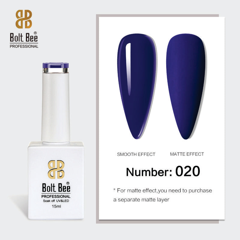 Bolt Bee Gel Polish 15ml – High-Gloss, Long-Lasting UV/LED Soak Off Nail Gel (Shade -020)